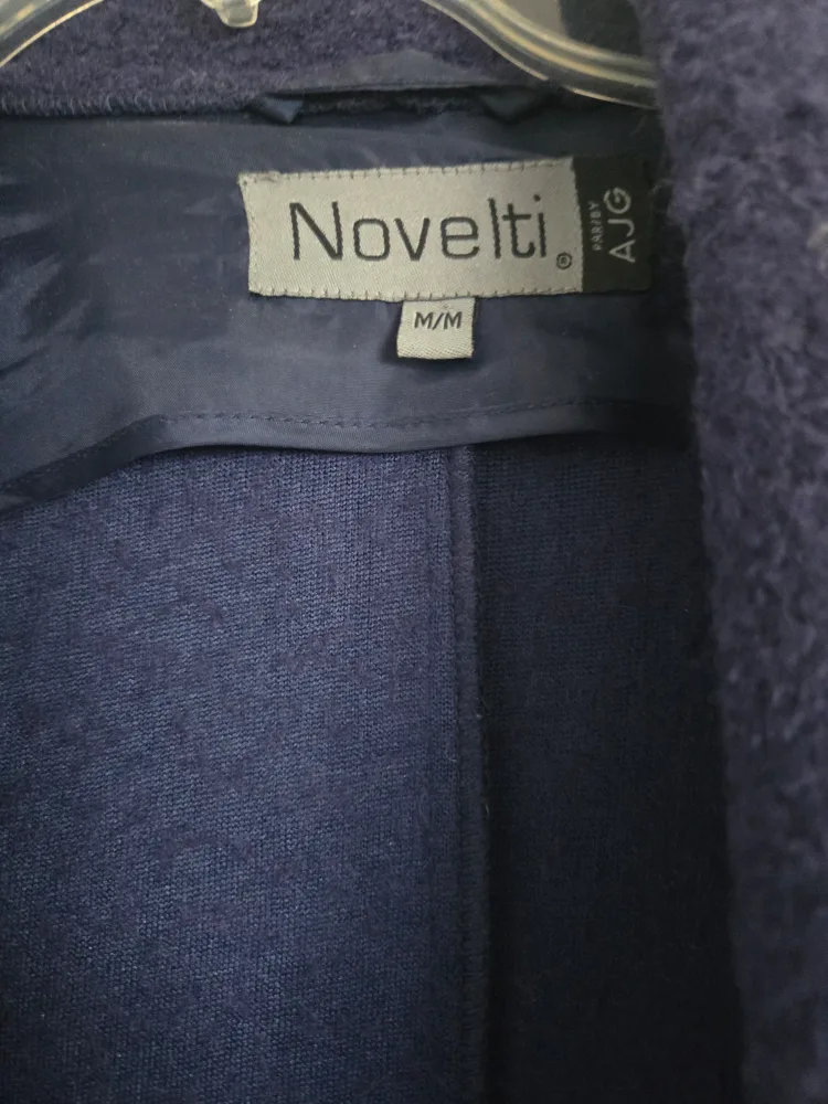 Novelti AJG Blue Wool Blend Coat - Size M/M image indicator(2)