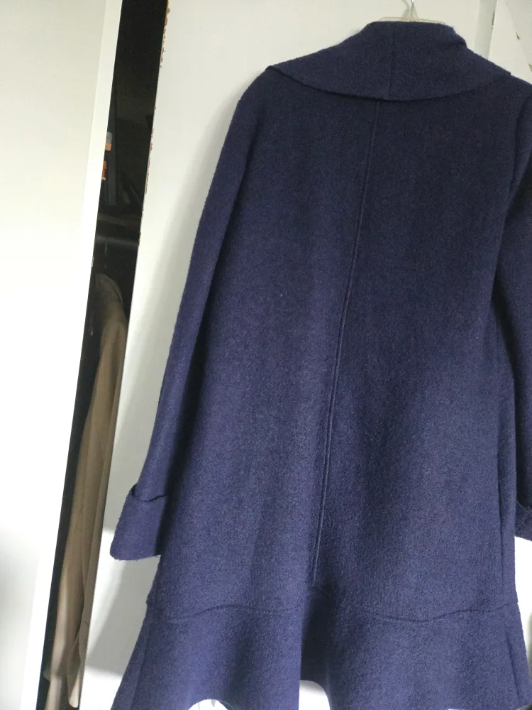 Novelti AJG Blue Wool Blend Coat - Size M/M image indicator(3)