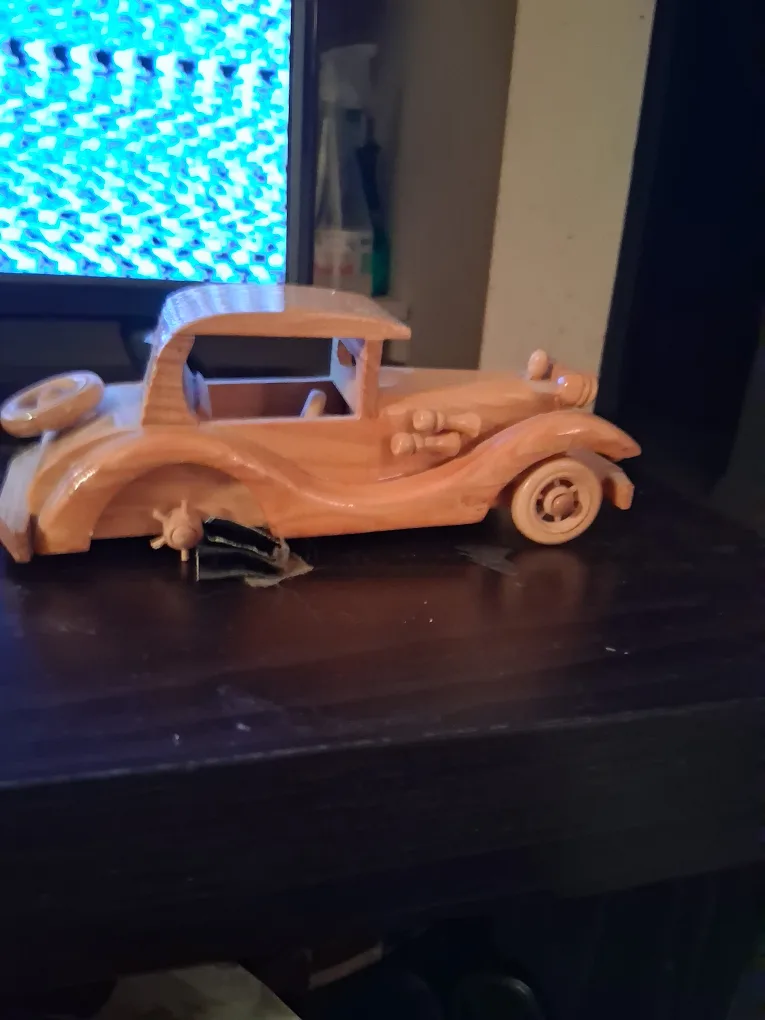 Vintage Wooden Car Model image indicator(4)