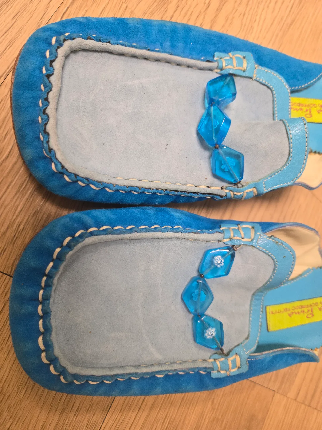 Materia Prima by Goffredo Fantini Blue Slides - Size 36 1/2