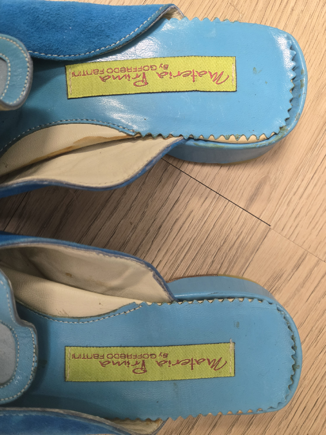 Materia Prima by Goffredo Fantini Blue Slides - Size 36 1/2 - photo 2