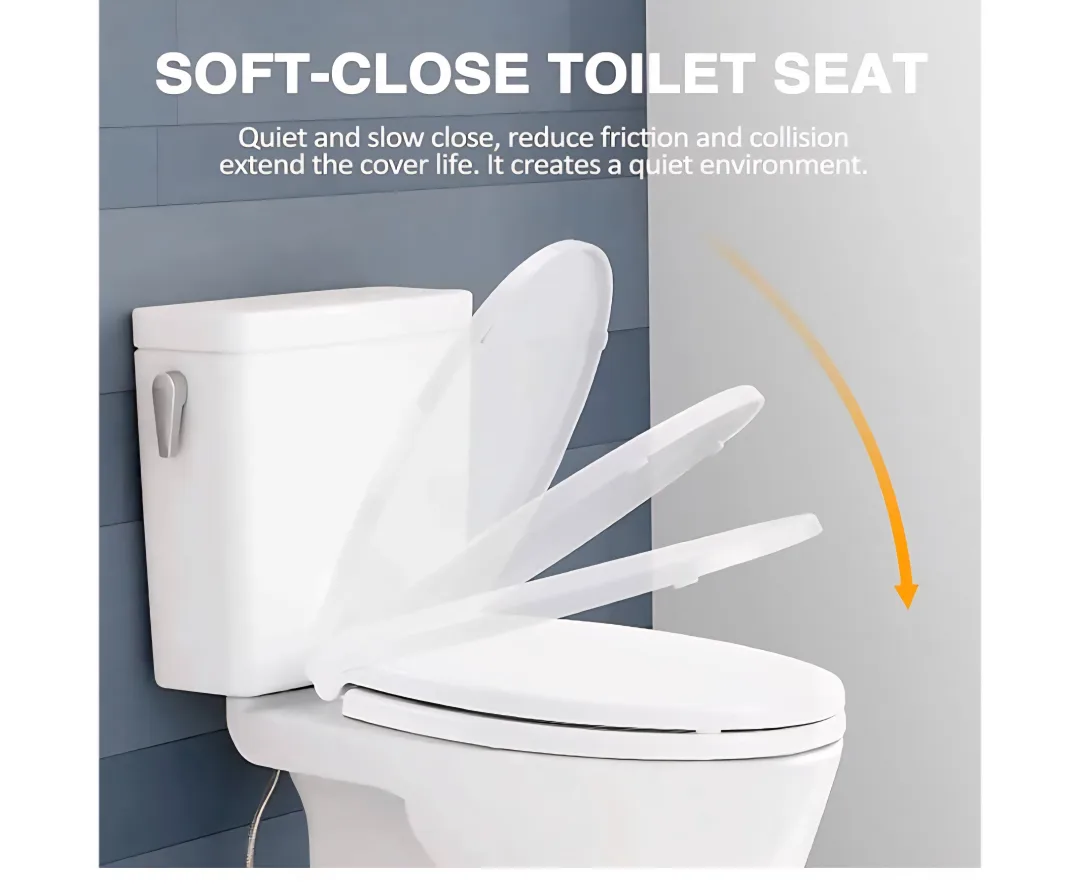 New SAILTOK 4PCS Toilet Seat Bumpers - White image indicator(4)