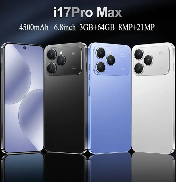 i17Pro Max Smartphone - 6.8 inch, 3GB+64GB