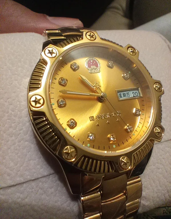 24K Gold plated Automatic movement watch thumbnail