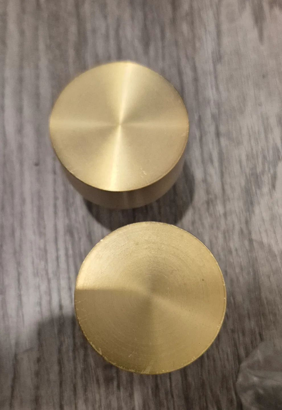 Adjustable Gold Curtain Rod Set 16"-86" Length - 1" Diameter image indicator(4)