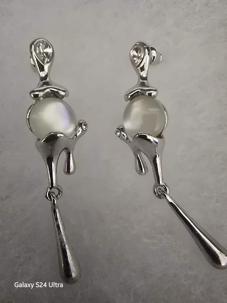 Silver Dangle Earrings, New in Box - S925 image indicator(3)