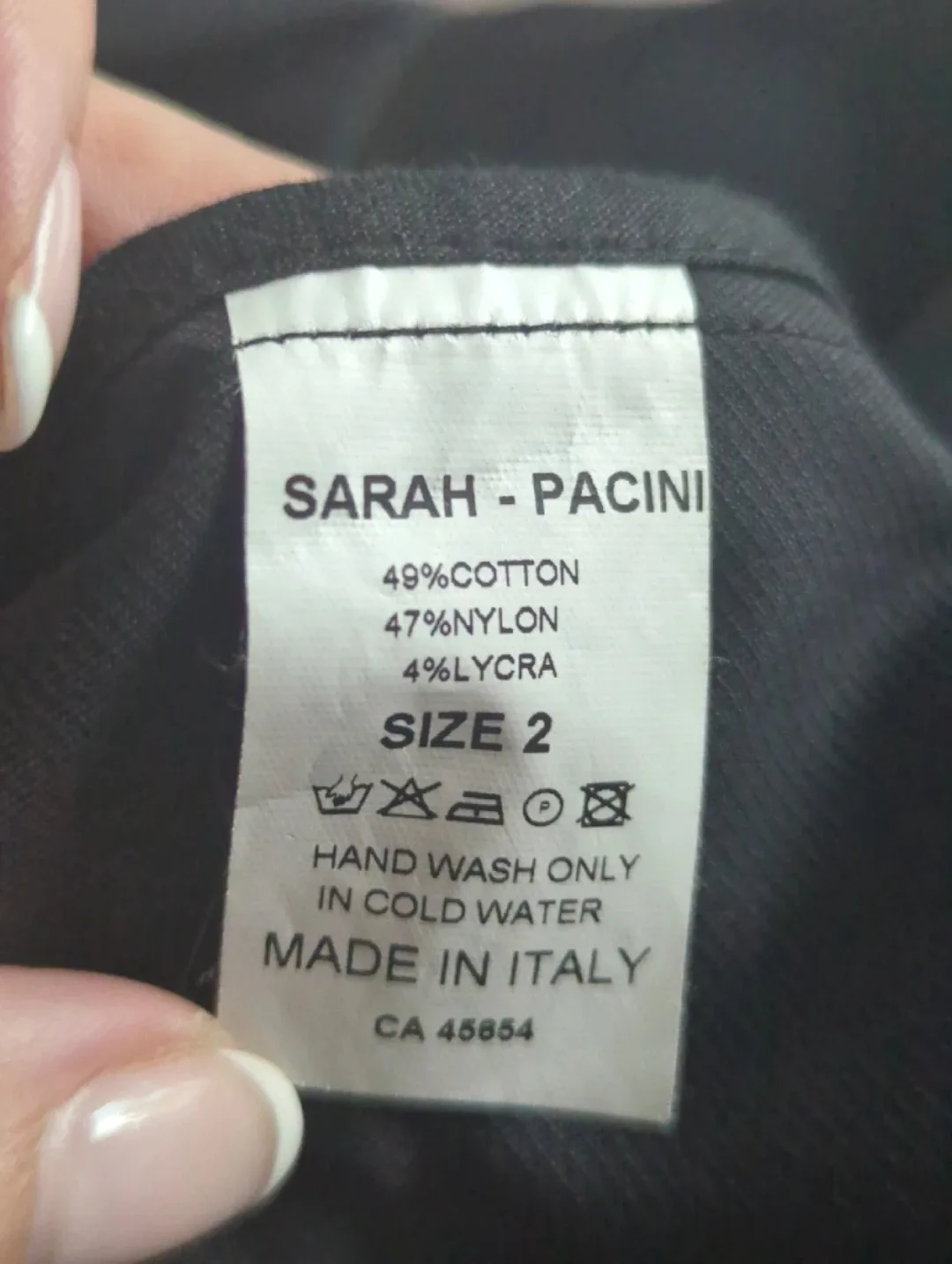 Sarah Pacini Black Vest - Size Medium image indicator(6)