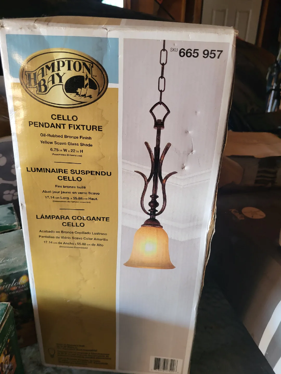 Hampton Bay Cello Pendant Fixture thumbnail