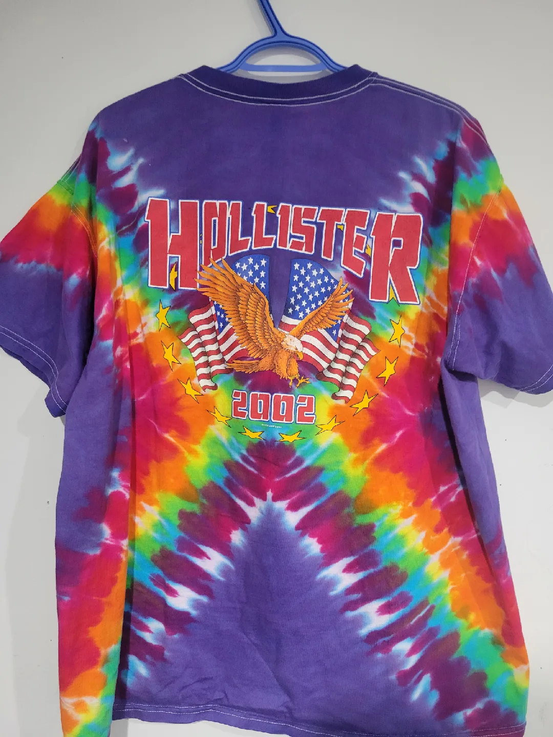 Hollister Tie Dye 4th of July Rally 2002 T-Shirt XL image indicator(6)