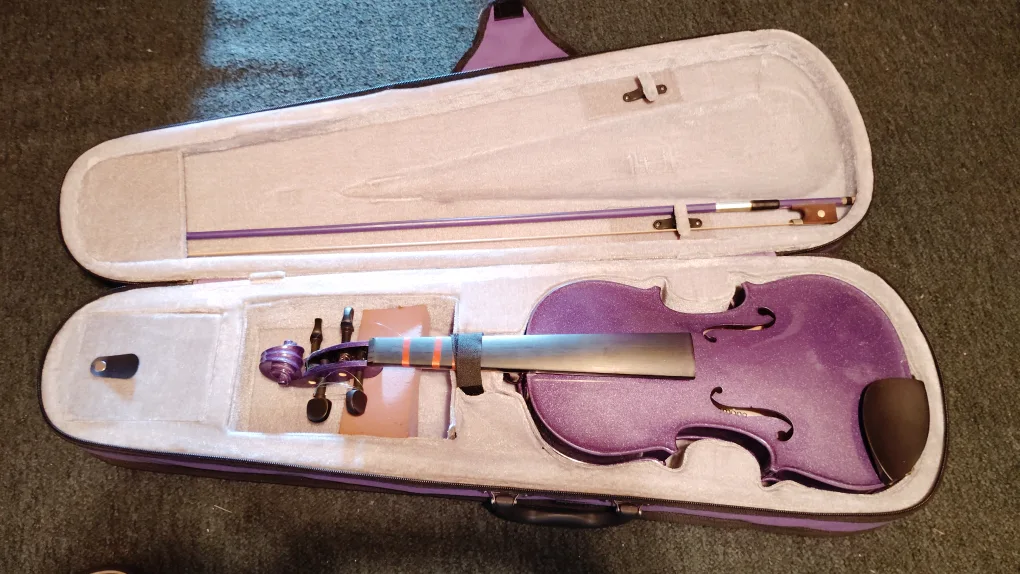 Cecilio Purple Violin with Case image indicator(2)