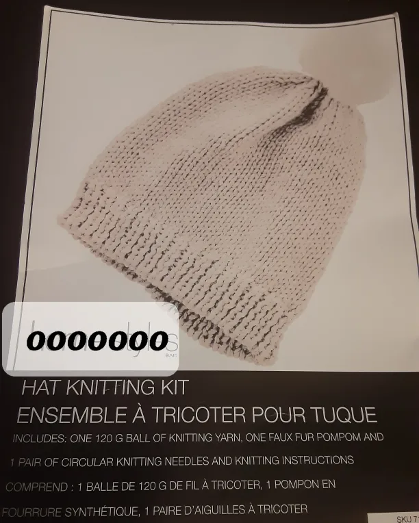 Home Styles Hat Knitting Kit - New! thumbnail