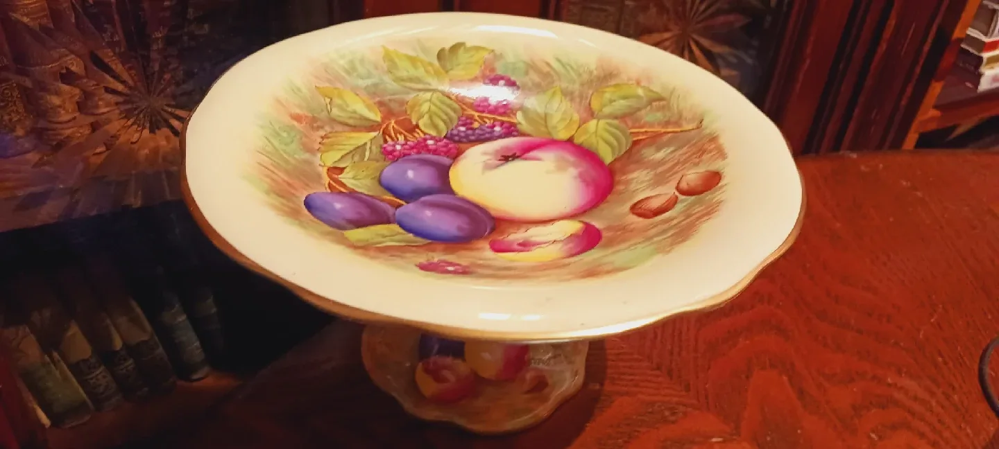 Gorgeous Aynsley Fine English Porcelain Footed Tray thumbnail