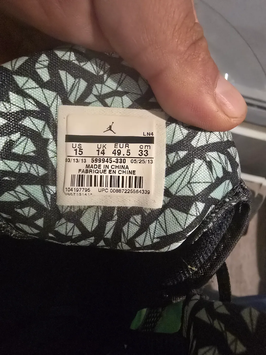 Jordan Flight Origin 3 Size US 15 image indicator(2)