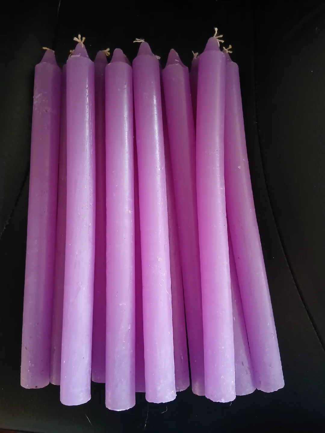 Purple Taper Candles - Set of 12