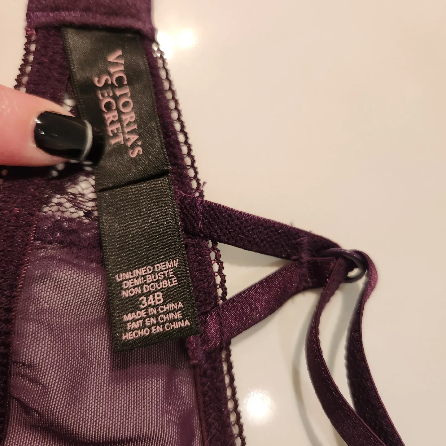 Victoria's Secret 34B Unlined Demi Bra image indicator(3)