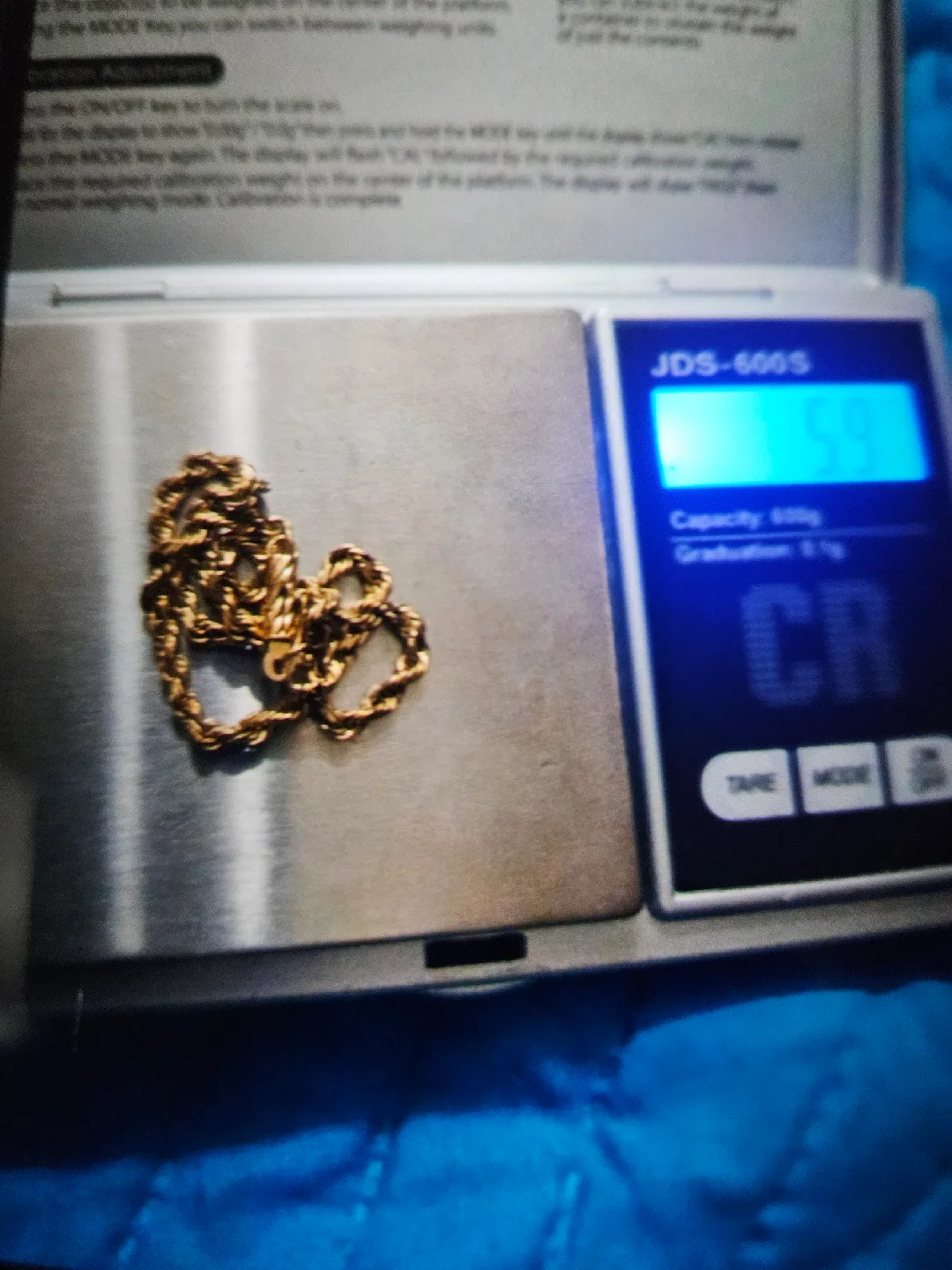 Gold Rope Chain - 12 inches, 5.9g thumbnail