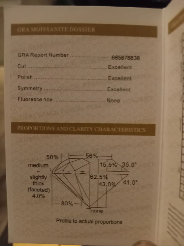 Moissanite 925 & 18K WG Plated Tennis Bracelet GRA Certified image indicator(8)