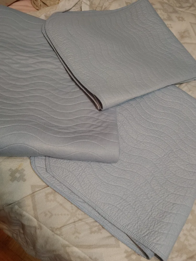 Blue Quilted Changing Pad Cover thumbnail