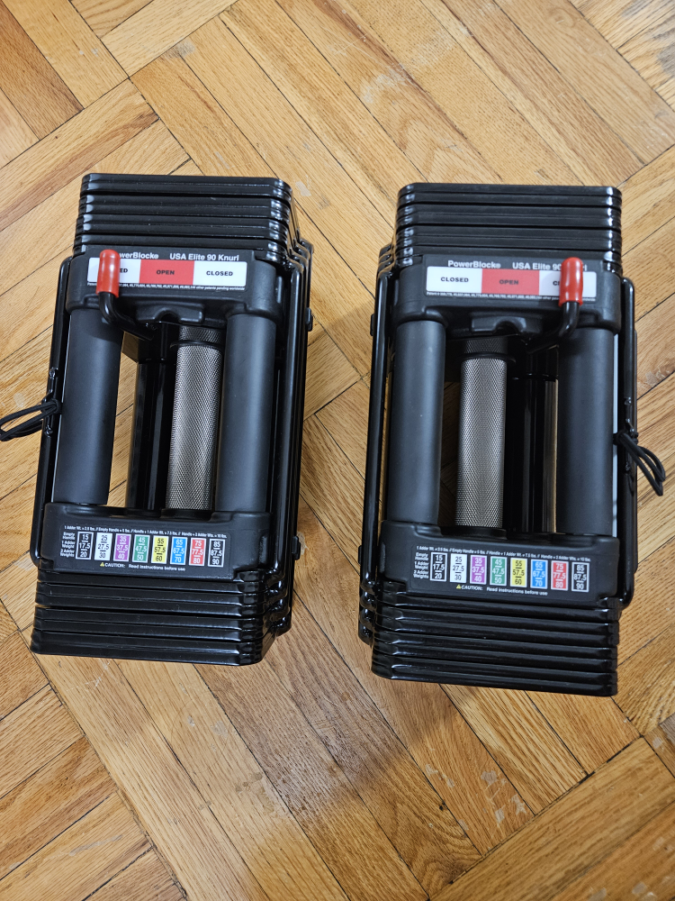 Powerblock Elite USA w/ knurled handles