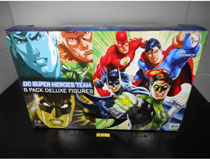 Rare New DC Super Heroes Team 8 Pack Deluxe Figures image indicator(8)
