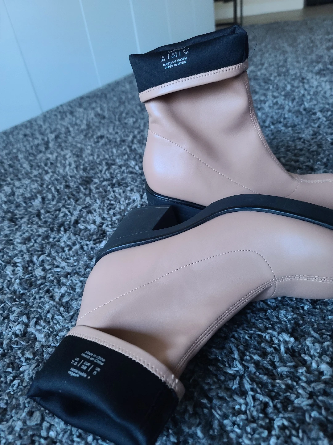 Dynamite Pink Faux Leather Heeled Boots - Size 7.5 - photo 2