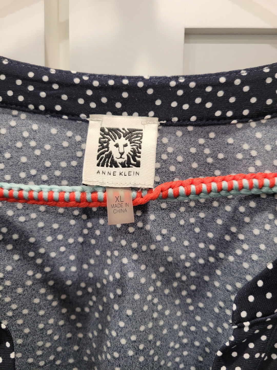 Anne Klein Polka Dot Blouse - XL - photo 2
