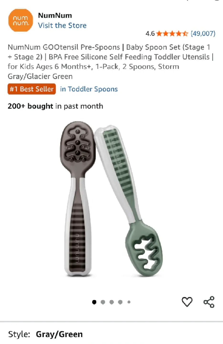 NumNum GOOtensil Pre-Spoons Set 🥕 image indicator(2)