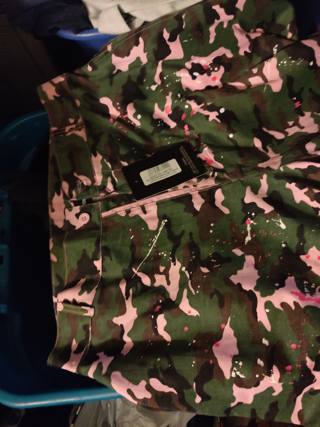 Paint Splatter Cargo Trouser - Size 8 - photo 2