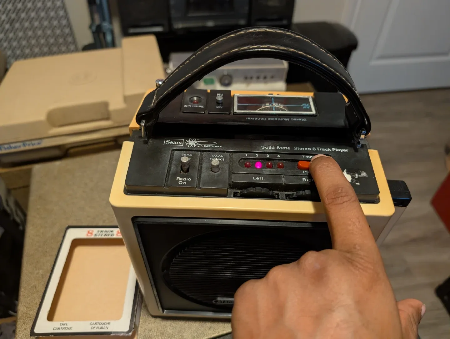 Vintage Sears Solid State Stereo 8 Track Player image indicator(2)