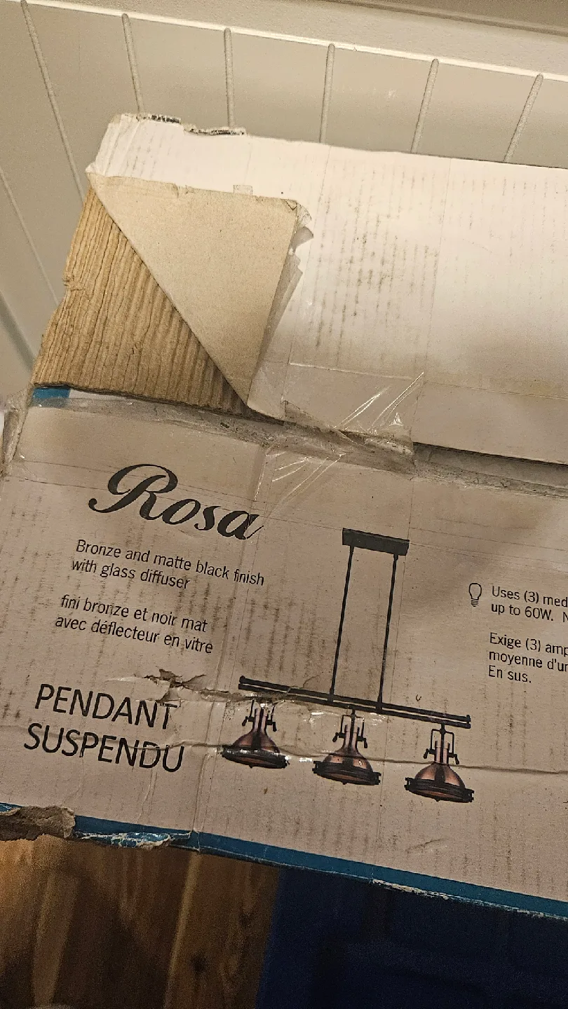 Rosa Pendant Light - Bronze & Matte Black thumbnail