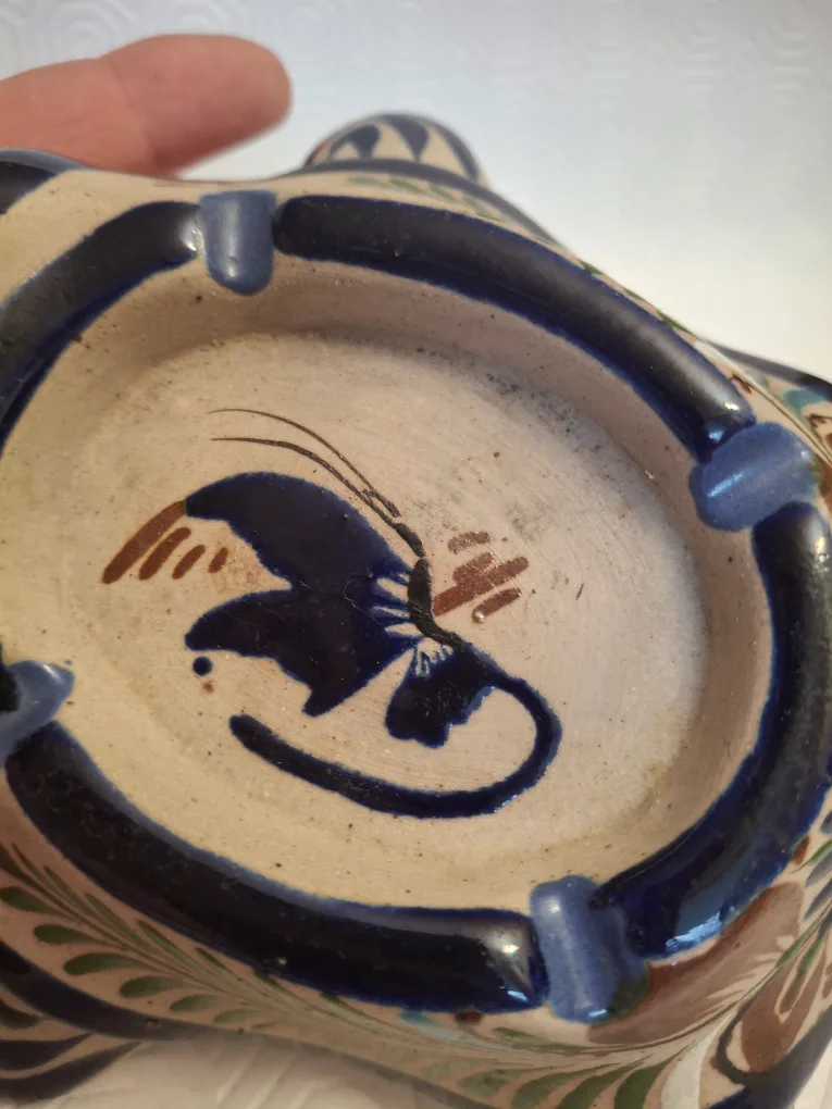 Mexico TonalaTurtle Ashtray - Hand Painted Ceramic image indicator(7)