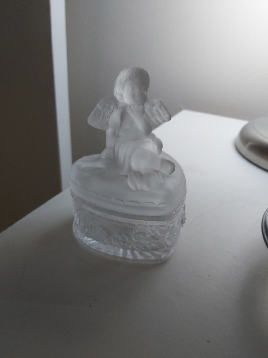 Crystal Clear Angel Trinket Box