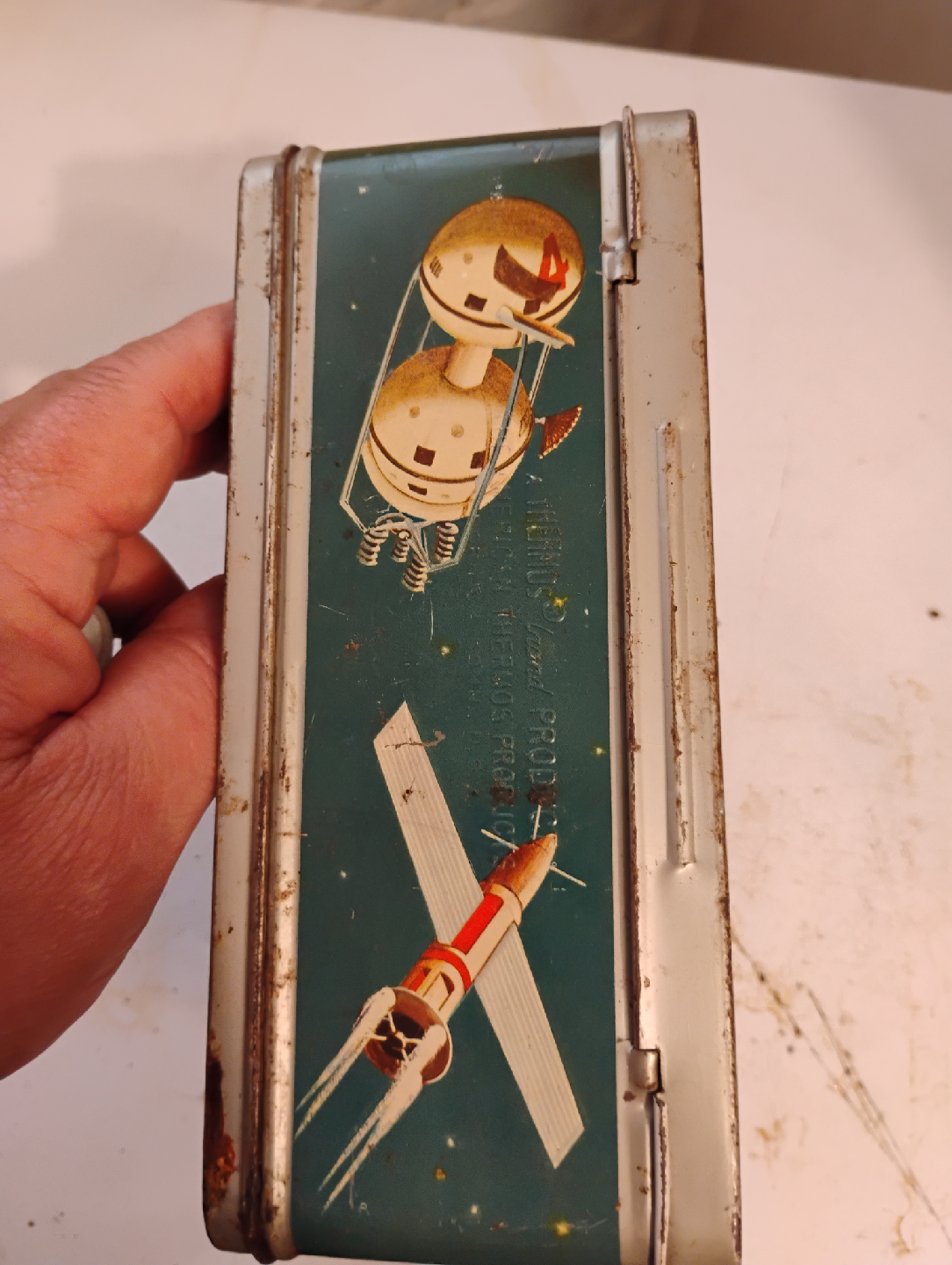 Vintage Thermos Brand Space-Themed Lunchbox - photo 5
