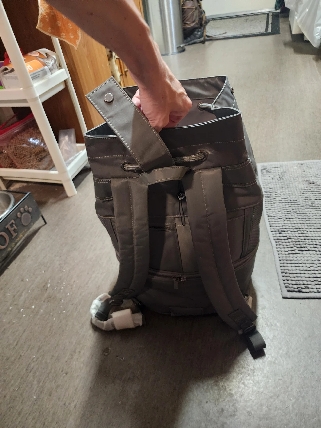 Poppy & Peonies Backpack - Grey🥕🥕🥕 - photo 2