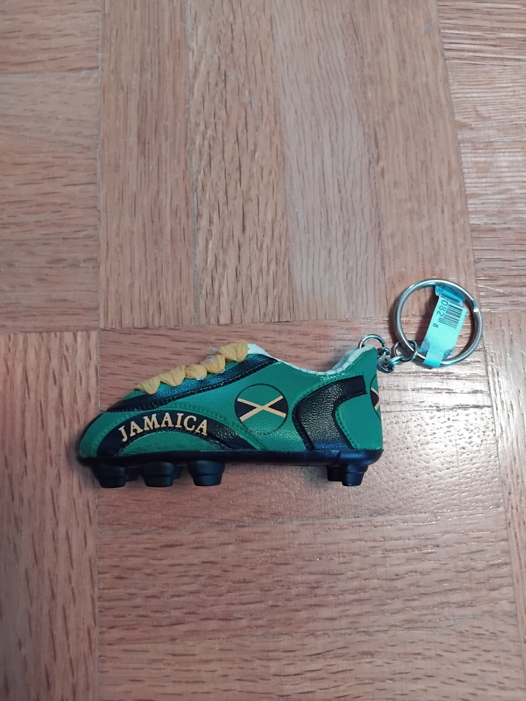 Jamaica Soccer Shoe Keychain