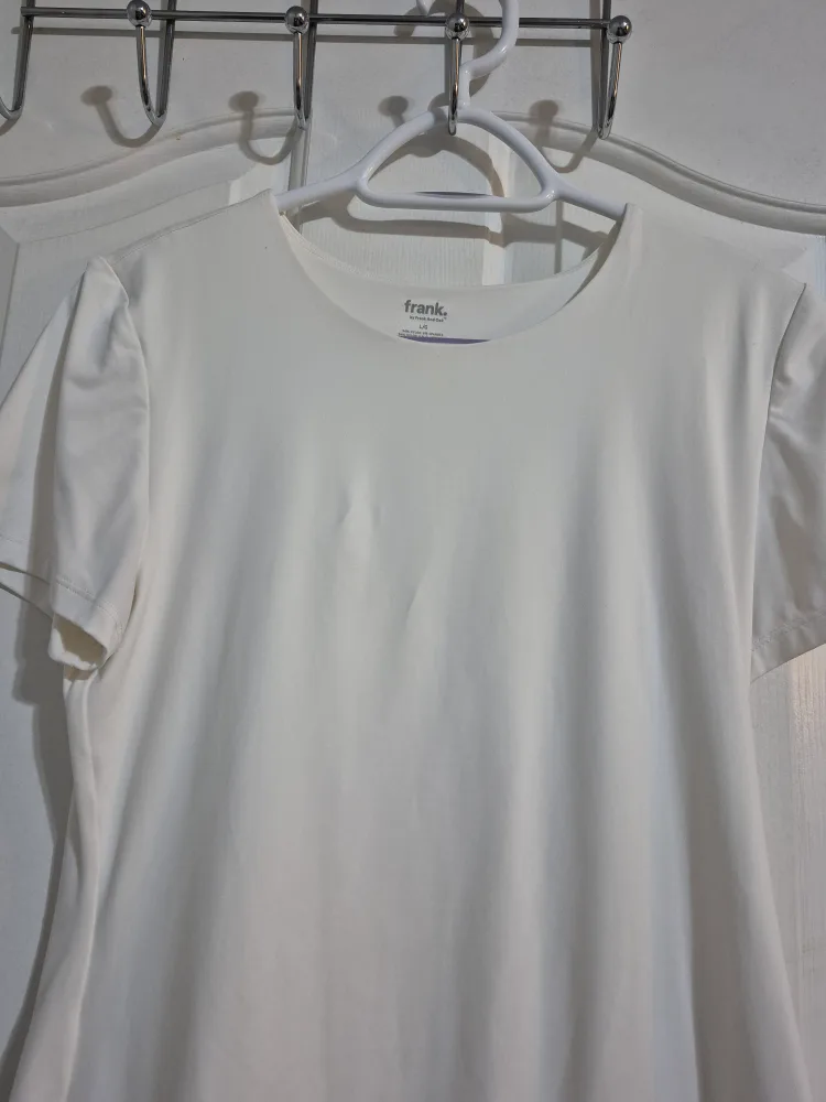 Frank and Oak White T-Shirt - Size L image indicator(3)