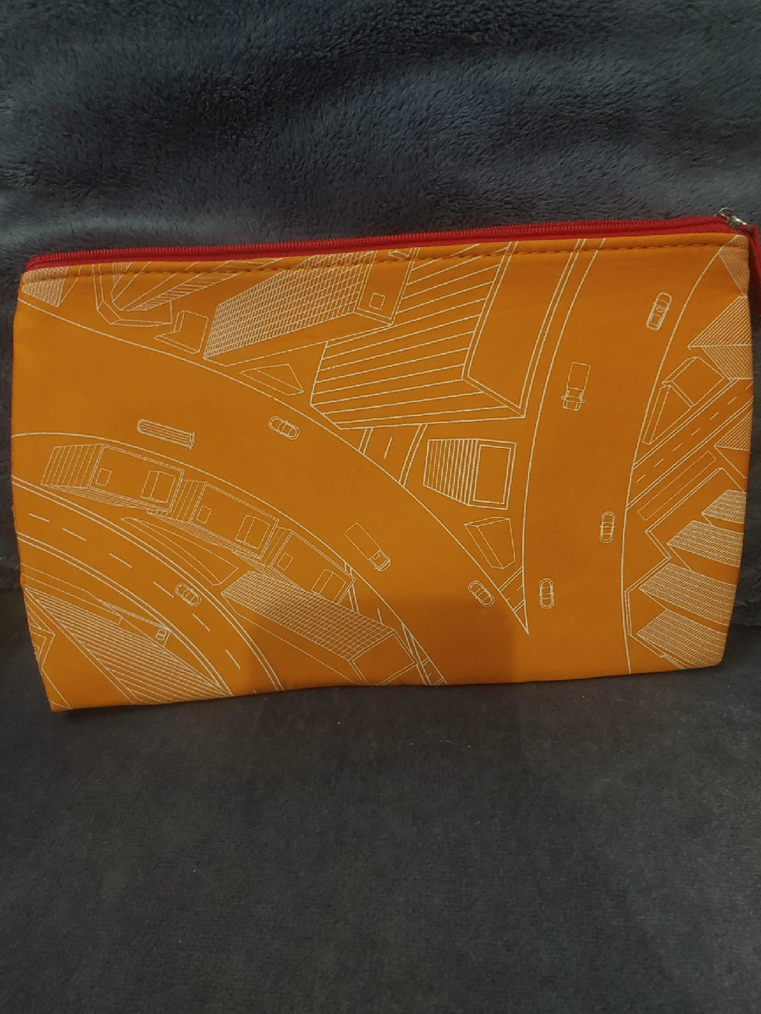 Emirates Orange Patterned Pouch - photo 2
