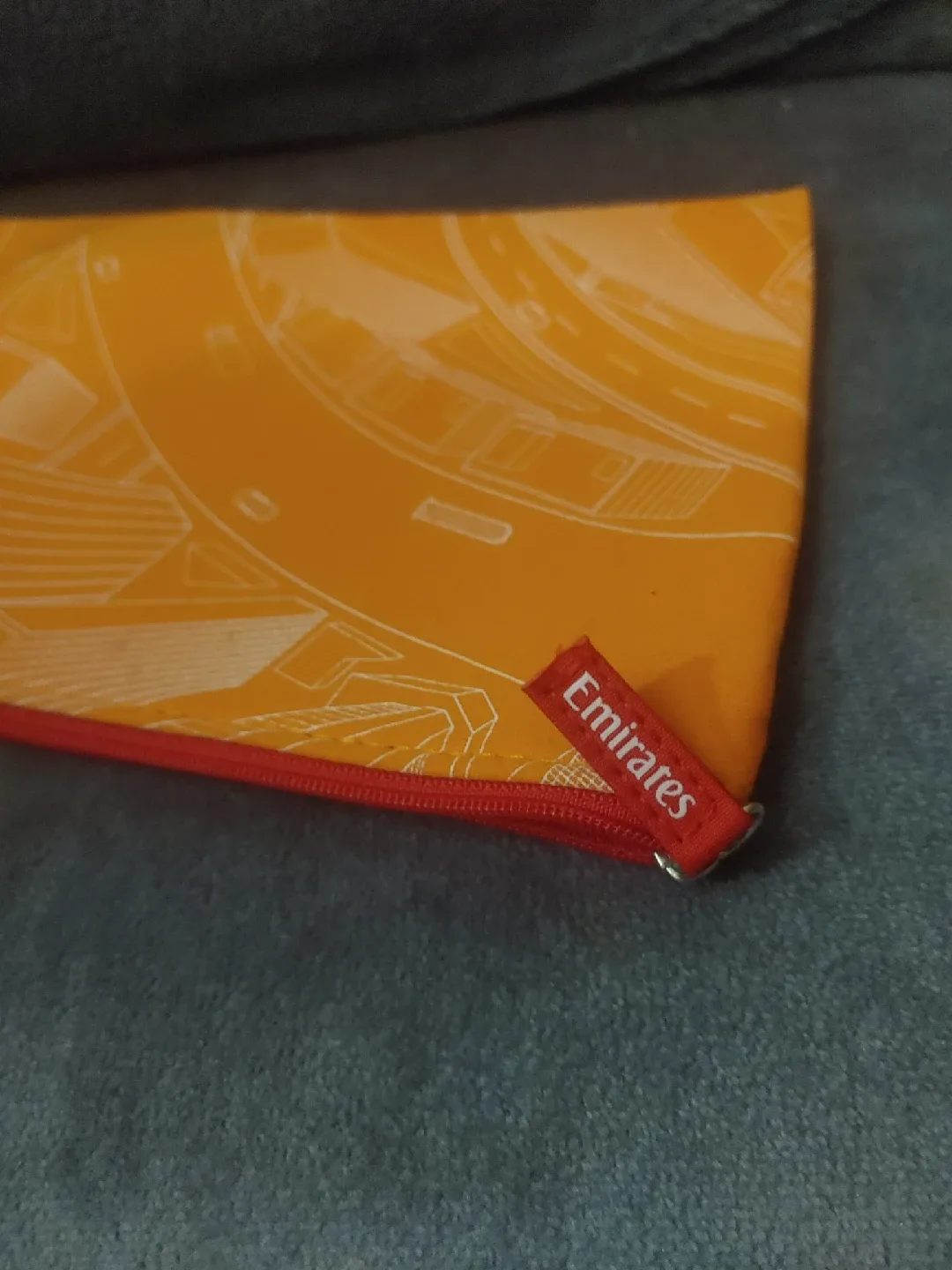 Emirates Orange Patterned Pouch image indicator(4)