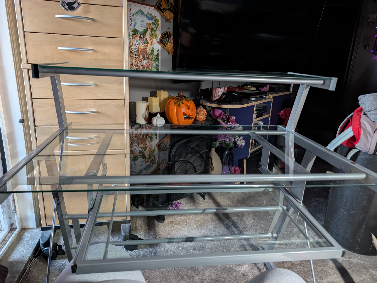 Glass Top Desk