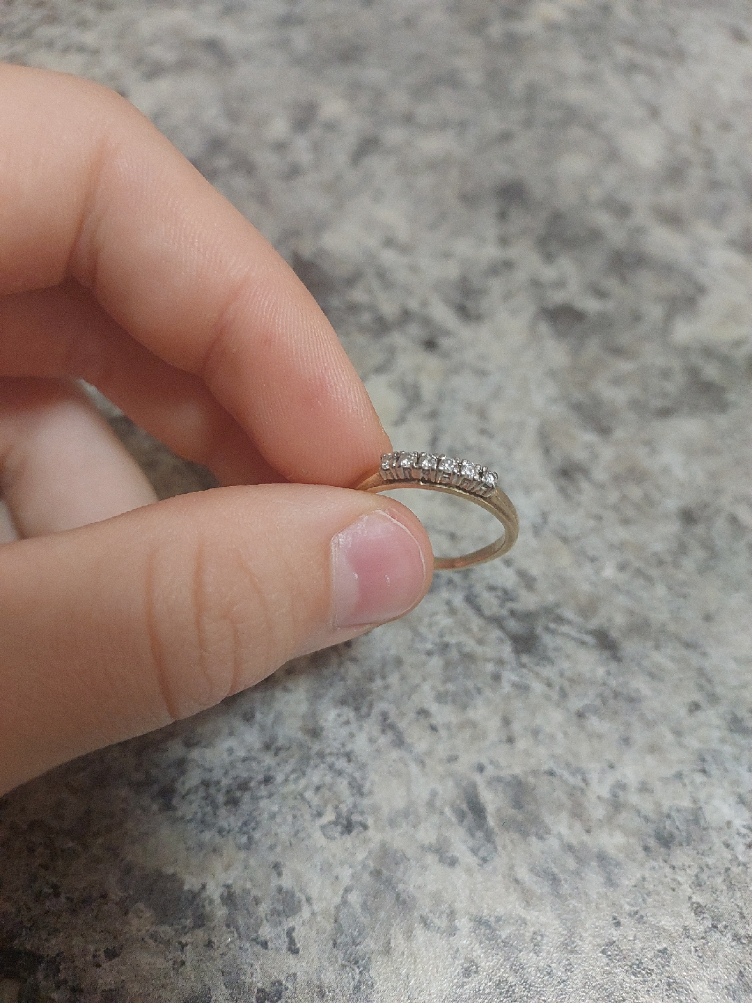 Gold Ring with Diamonds, 14 karats trade mark is: libco