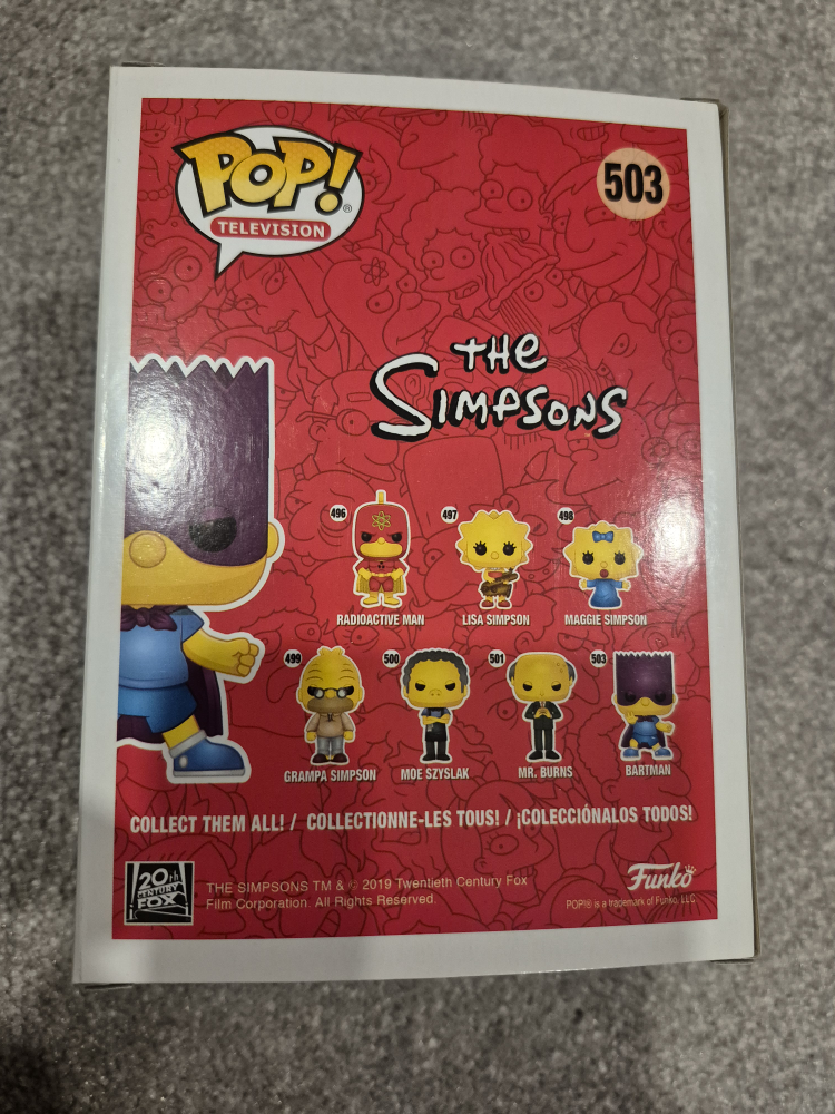 Funko Pop! Television The Simpsons Bartman #503 - photo 2