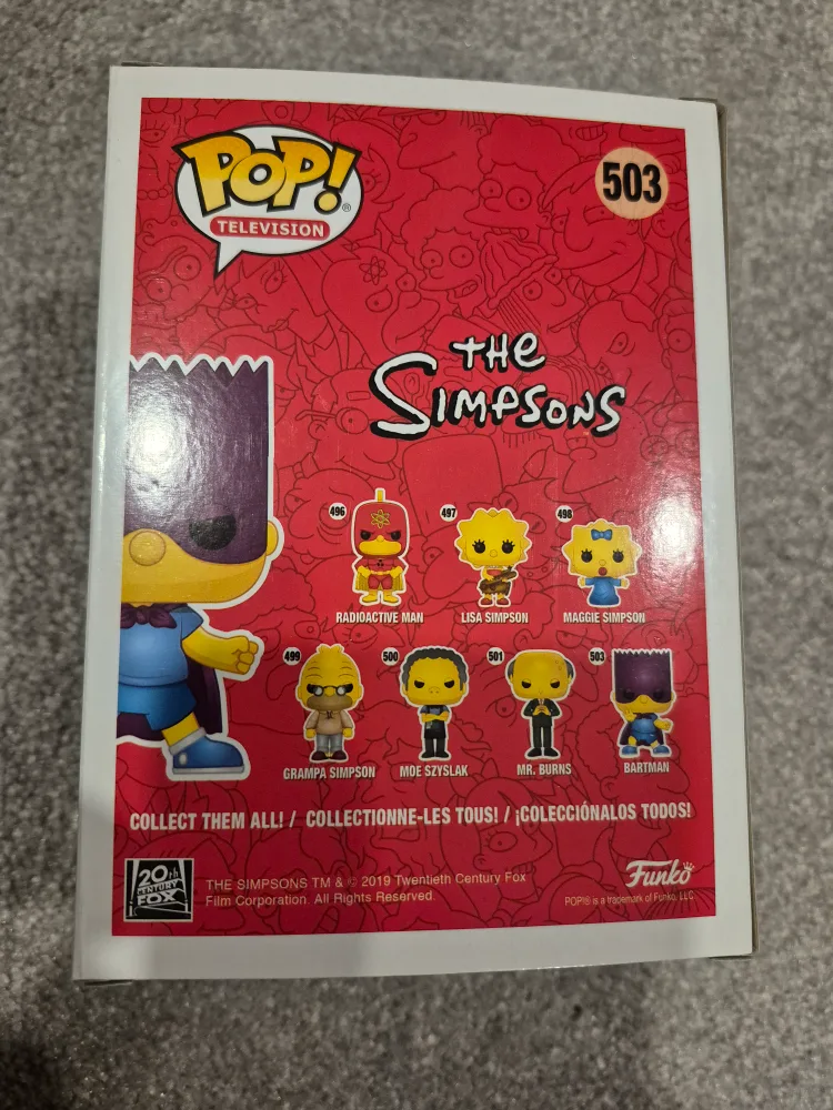 Funko Pop! Television The Simpsons Bartman #503 image indicator(2)