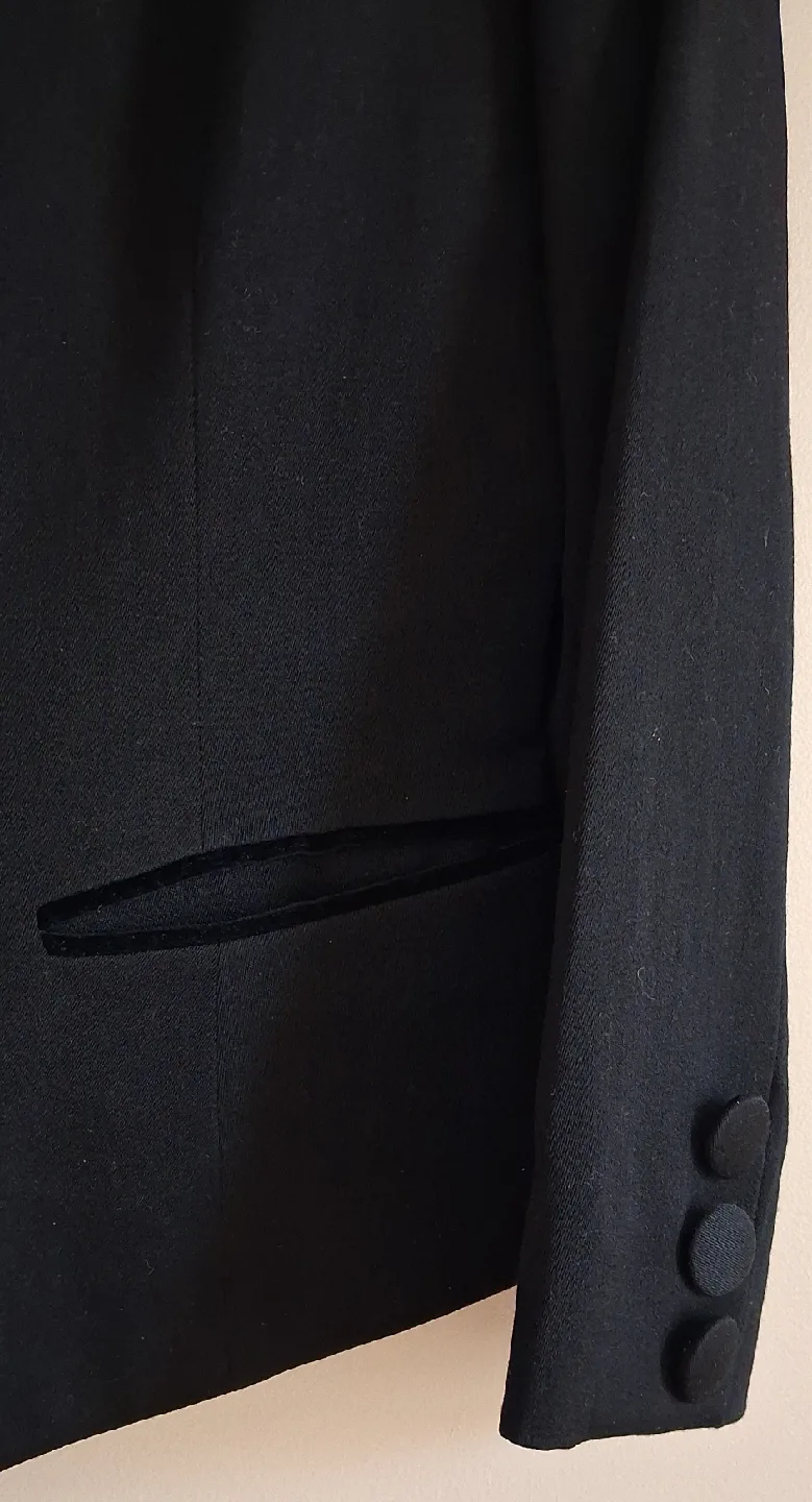 Dejac Paris Black Wool Blazer - Size 38 image indicator(3)