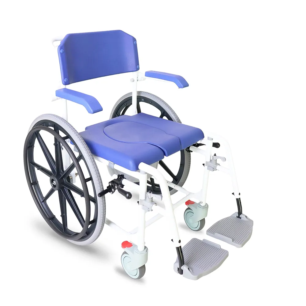 KMINA Shower Wheelchair for Adults, Blue,  BRAND NEW