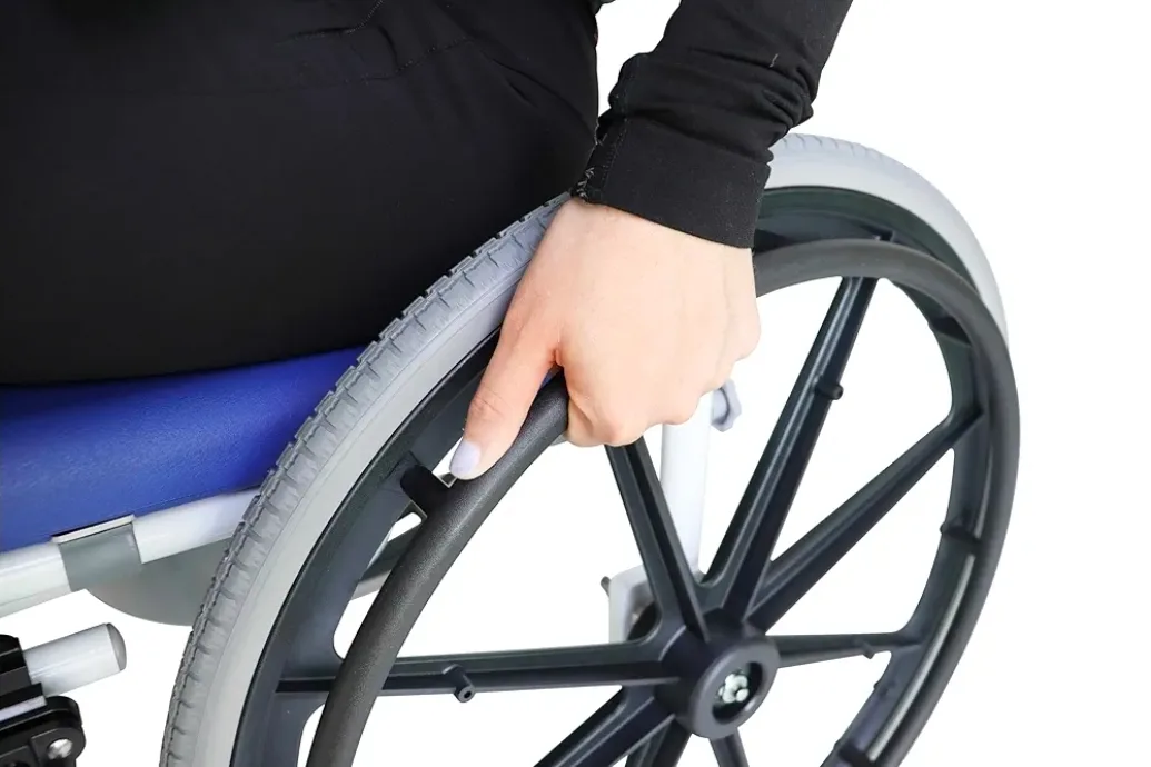 KMINA Shower Wheelchair for Adults, Blue,  BRAND NEW image indicator(7)