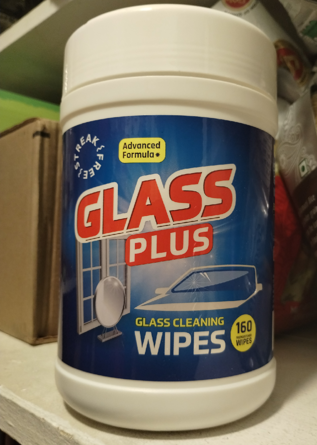 Glass Plus Cleaning Wipes - 160 Count 🧡