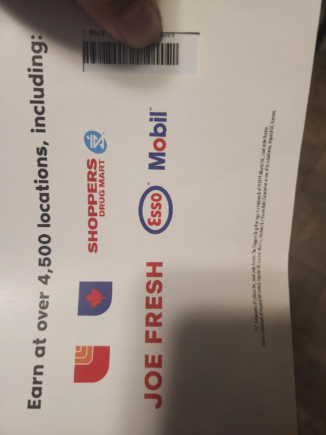 PC Optimum point Card - photo 2