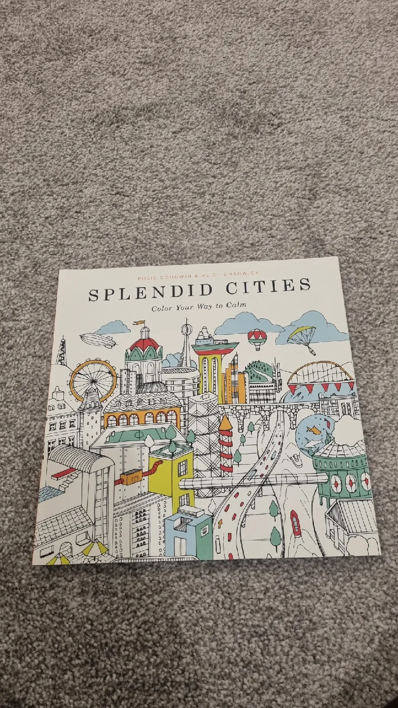 2 adult Colouring Books: Animal Kingdom & Splendid Cities image indicator(2)