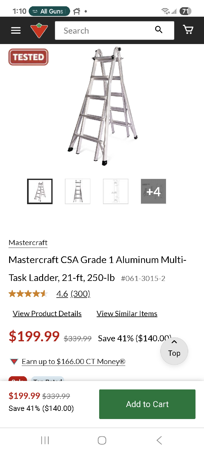 Mastercraft 21-ft Aluminum Multi-Task Ladder - photo 5