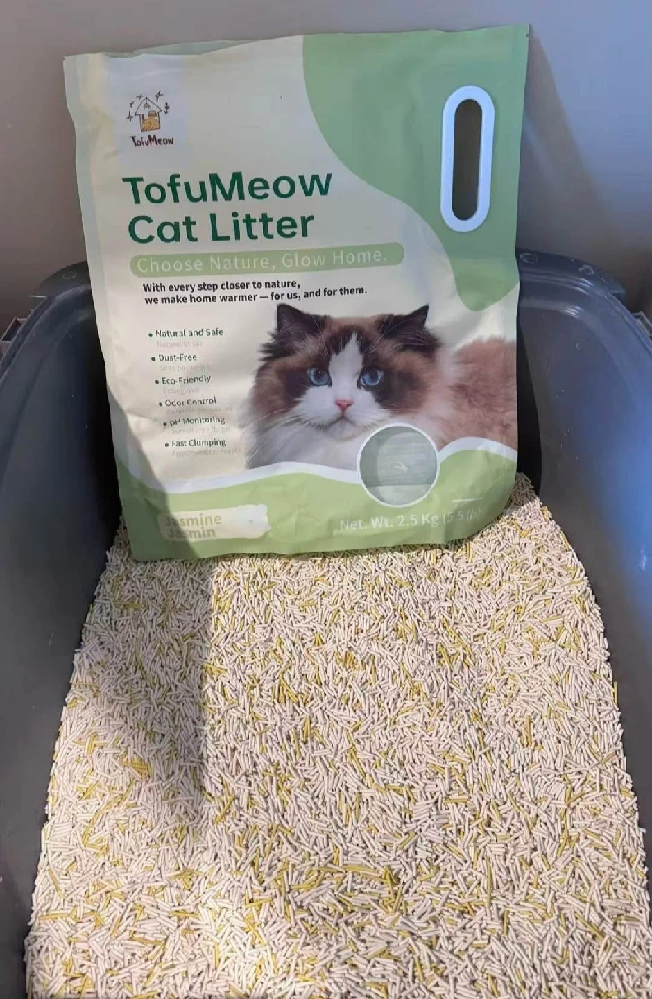 Tofu Cat Litter – Natural, Dust-Free & Eco-Friendly (2.5kg) 🌿